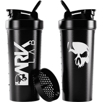 Coqueteleira Shaker Caveira Preta 700ml com Rede