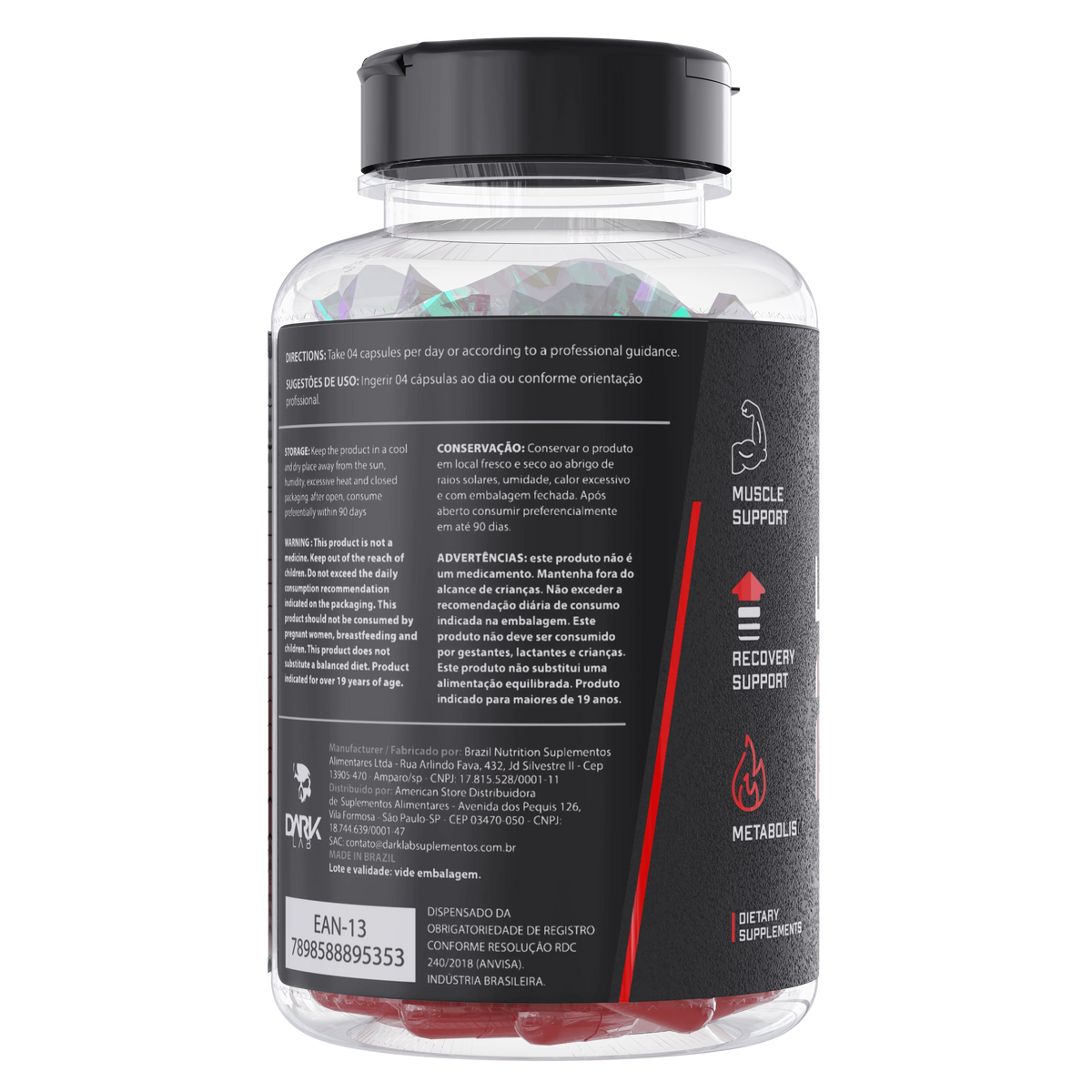 L-carnitina 2000mg 120 Cápsulas