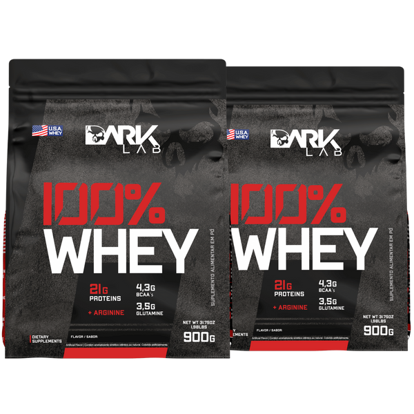 Kit 2x 100% Whey Protein Refil 900g