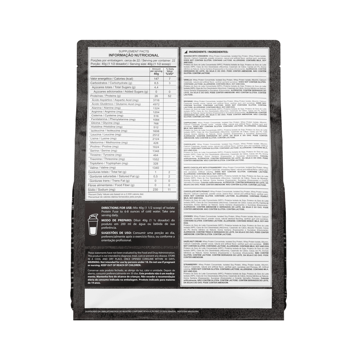 Isolate Protein Fuse 900g