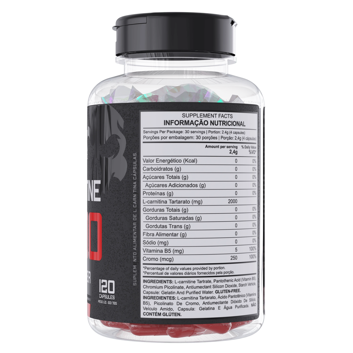 L-carnitina 2000mg 120 Cápsulas