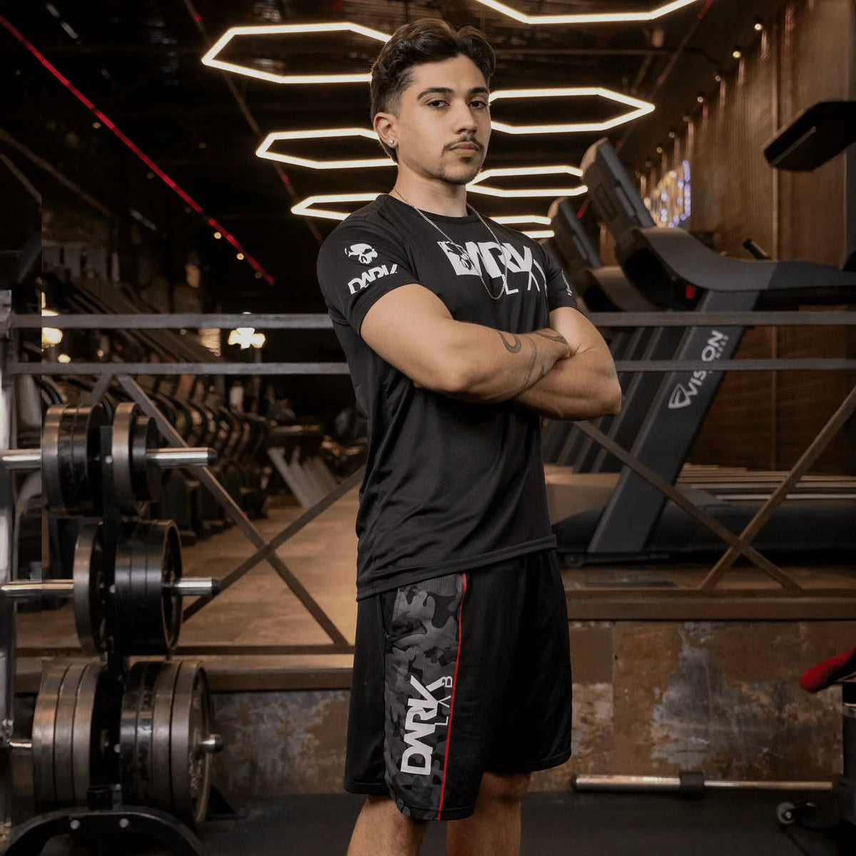 Bermuda Masc. Tecido Fino e Leve - Dark